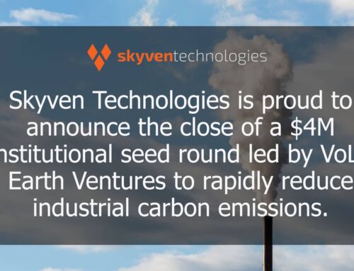Skyven Technologies Raises $4M to Reduce Industrial Carbon Emissions in Oversubscribed Round Led by VoLo Earth Ventures