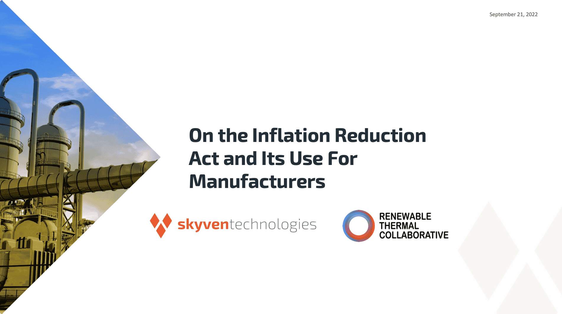 Inflation Reduction Act Webinar