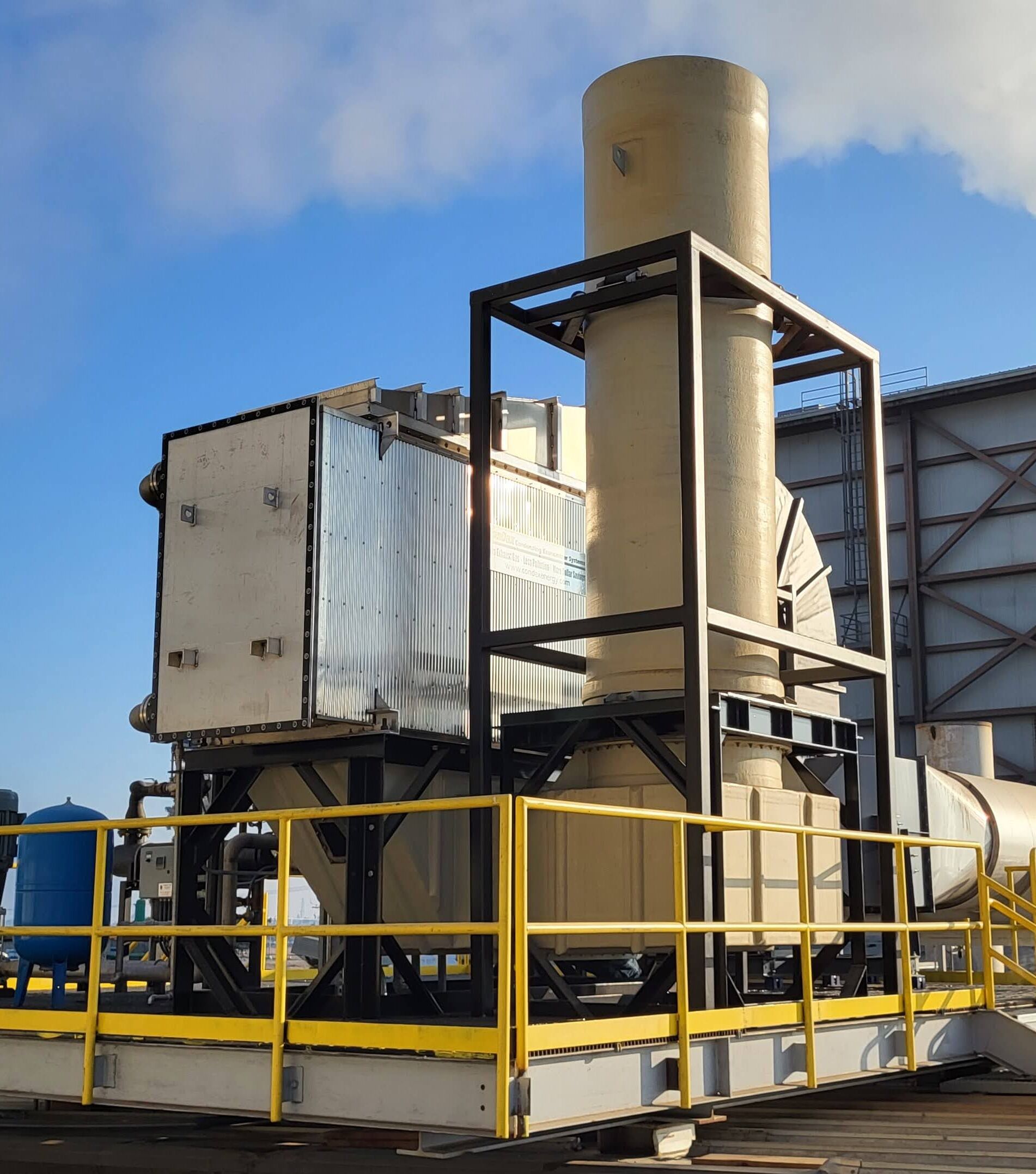 Skyven heat recovery equipment installed at a California Dairies processing facility